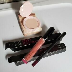 IBY Beauty LOT Liquid Lips FLIRT Lip Liner Pencil BERRY Highlighter PINK PEARL